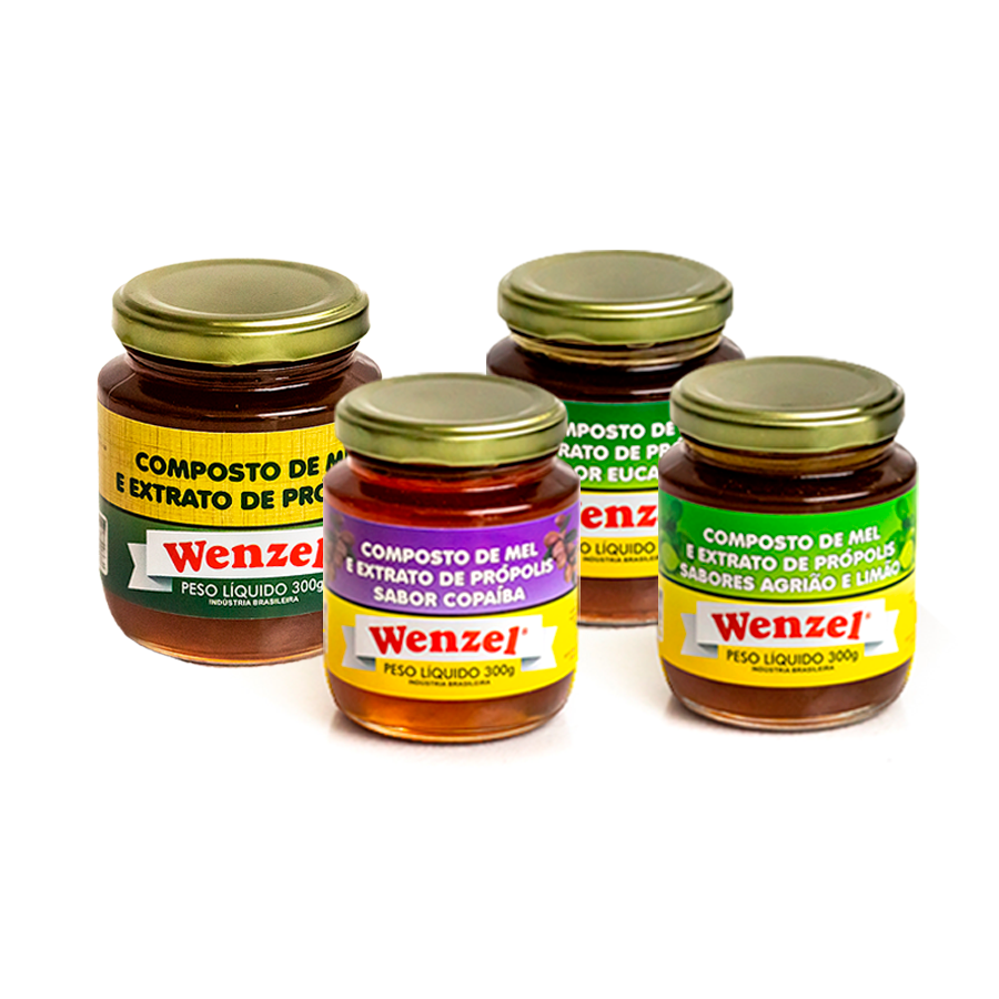 Mel Composto (Eucalipto, Agrião e Limão, Copaíba, Natural)